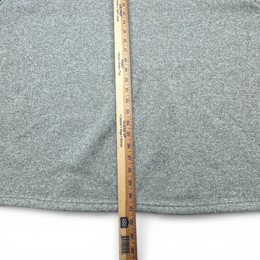 IZOD Sweater Mens 4XLT Gray Pullover 1/4 Zip Mock Neck Knit Long Sleeve Big Tall - Picture 5 of 8